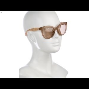 MIU MIU STARDUST BEIGE OPAL CLUBMASTER SUNGLASSES